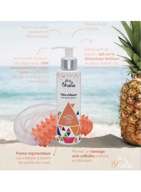 Oxalia Suisse Pineapple Delight Slimming Gel and Anti-Cellulite Roller