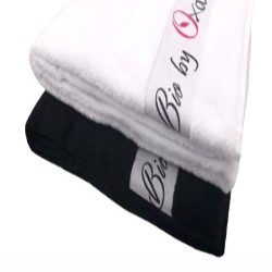 Towel "Bio by Oxalia " - BLACK - Oxalia Switzerland